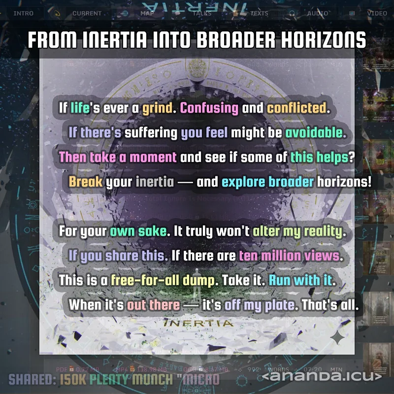 From Inertia Into Broader Horizons