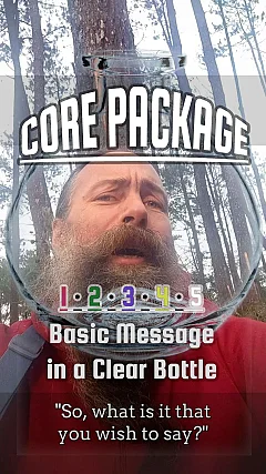 A Core Package — Basic Message in a Clear Bottle (OM004)