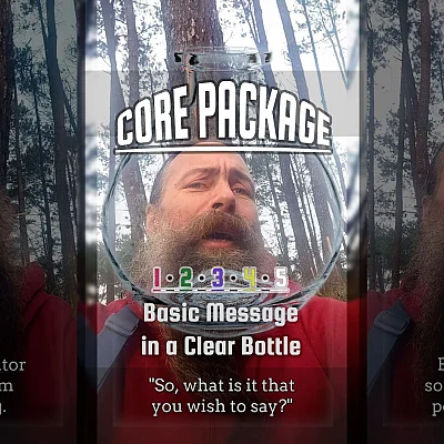 A Core Package — Basic Message in a Clear Bottle (OM004)