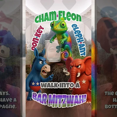 Donkey, Elephant and ChamEleon Walk into Bar Mitzvah (QD004)